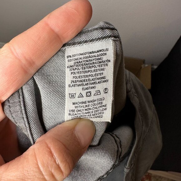 Free People Modern Femme Denim Stretch Mini Skirt Size 0 Washed Black Gray - Picture 6 of 8